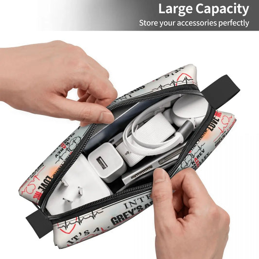 Trousse de Toilette Kawaii Grey's Anatomy – Organisateur de Maquillage et Beauté