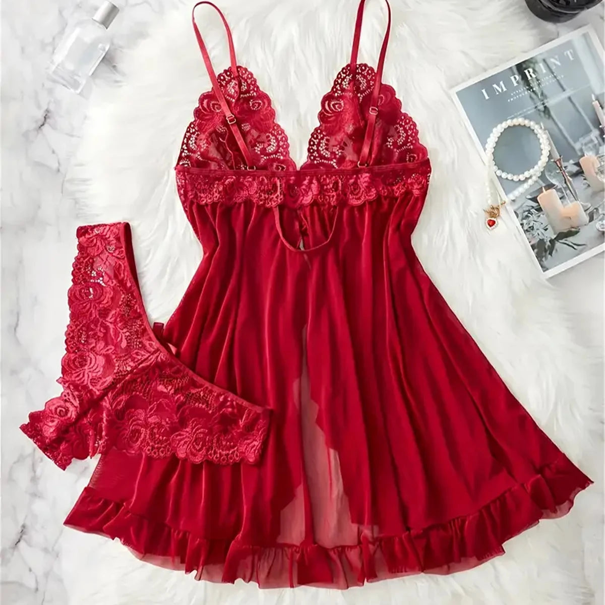 LuxeLingerie – Lace Seduction Set
